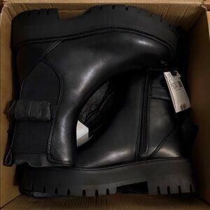 Black Chunky Ankle Boots Chelsea boots Mango